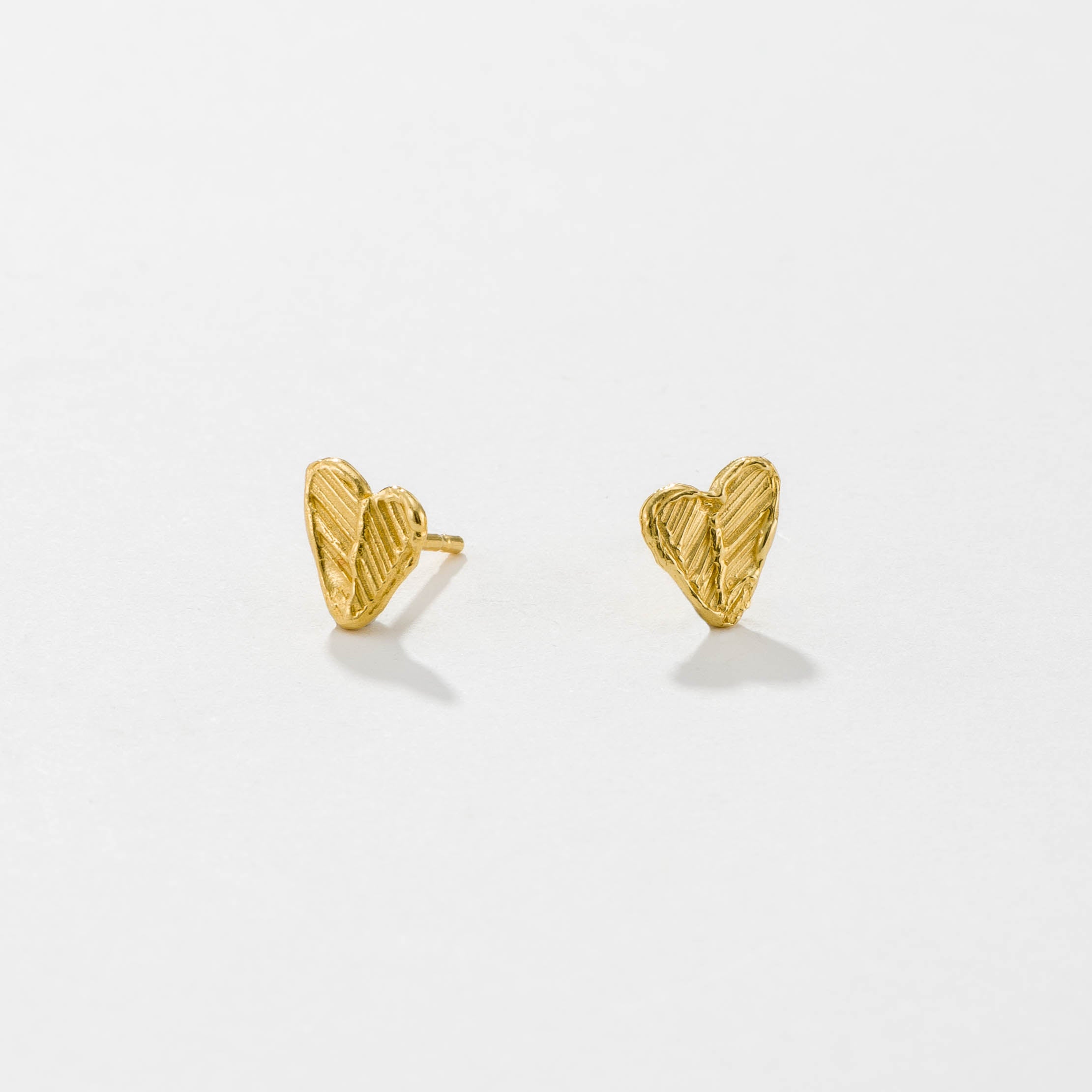 HEART studs in Small